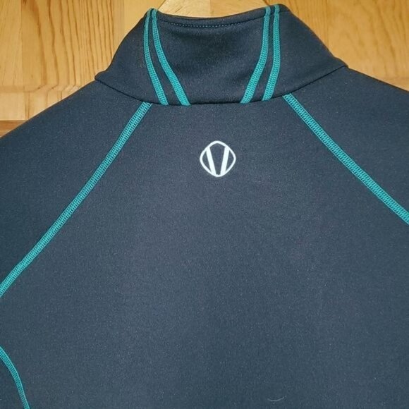 Sunice Sport Super Lite Fx Sz. L Gray 1/4 Zip Jacket w Colorful Seams - Picture 8 of 11